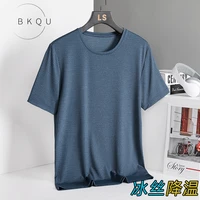 summer plus size short sleeve t shirt mens 2022 new sports fitness quick drying clothes ice silk t shirt breathable running