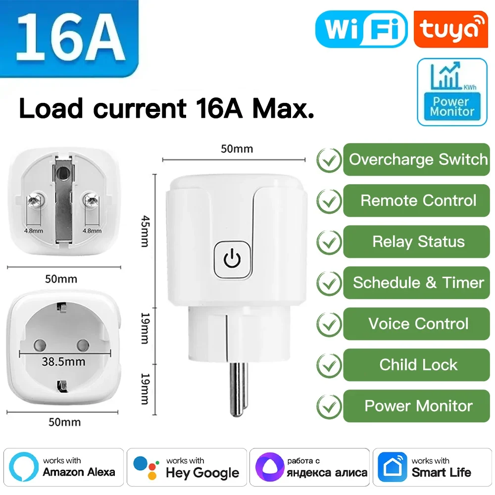 

TNCE Smart Plug Wi-Fi/Zigbee