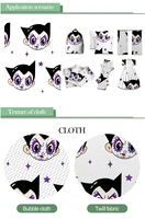 50145cm kawaii comic character cartoon fabric luxury cc brand bullet textured liverpool polyester fabric patchwork tissue
