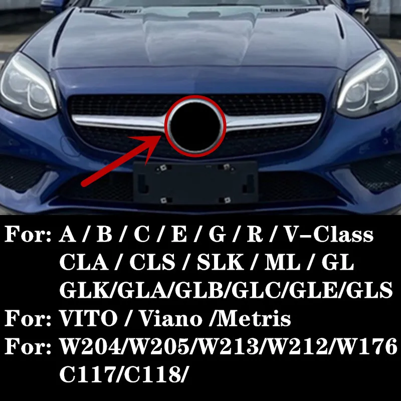 

3D Mirror Logo Grills Badge Front Emblems For A B C E G Class W205 Emblem W204 W212 W213 W176 W177 W246 ML GLA CLA GLC GLE C117