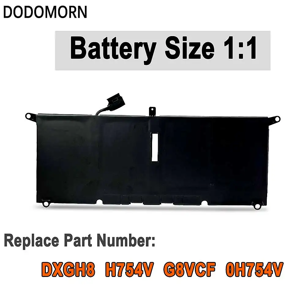 Новый аккумулятор DODOMORN DXGH8 для Dell XPS 13 9380 9370 7390 Inspiron 2-в-1 7490 G8VCF H754V 0H754V P82G 52WH
