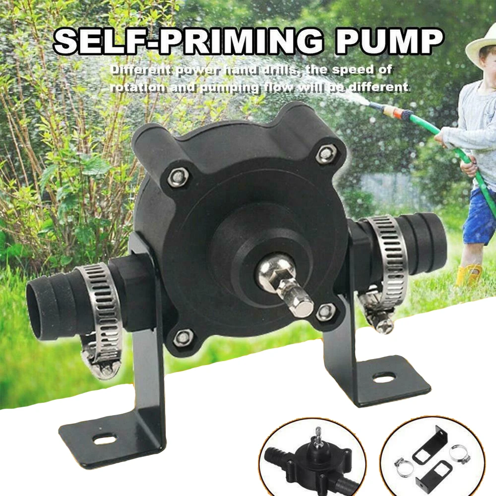 

Household Portable Electric Drill Pump Diesel Oil Fluid Water Pump Mini Hand Self-priming Liquid Transfer Pumps