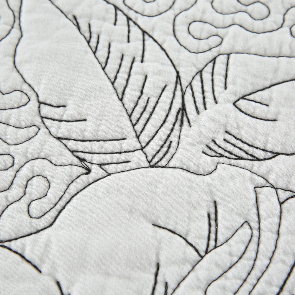 3 шт. хлопковое покрывало с вышивкой на кровать двуспальные покрывала и камелией