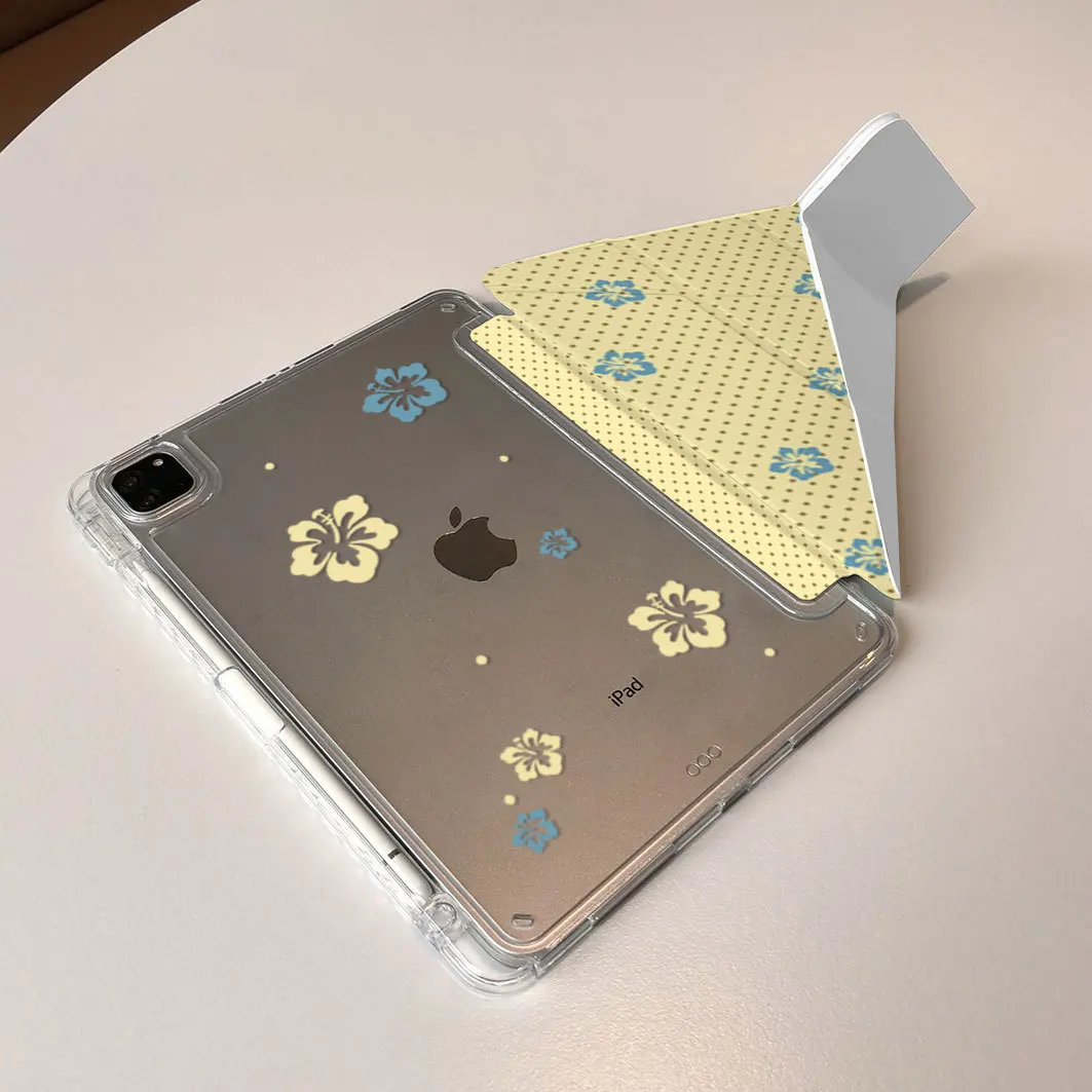 Корейский чехол Fusang Flower Ins в горошек для iPad Pro 11 13 дюймов 2025, iPad Pro 12.9 дюймов, Air 7, 10-го и 11-го поколений, M45, противоударный, 3 года гарантии, чехол для планшета (art.: 3920dc068bdcc) - 3920dc068bdcc