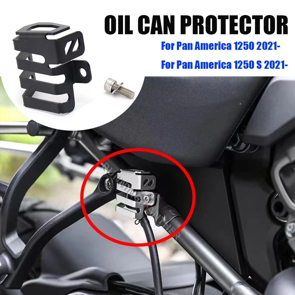 

New Motorcycle Accessories Rear Brake Fluid Reservoir Guard For PAN AMERICA 1250 S PA1250 PA 1250 S 2021 2022