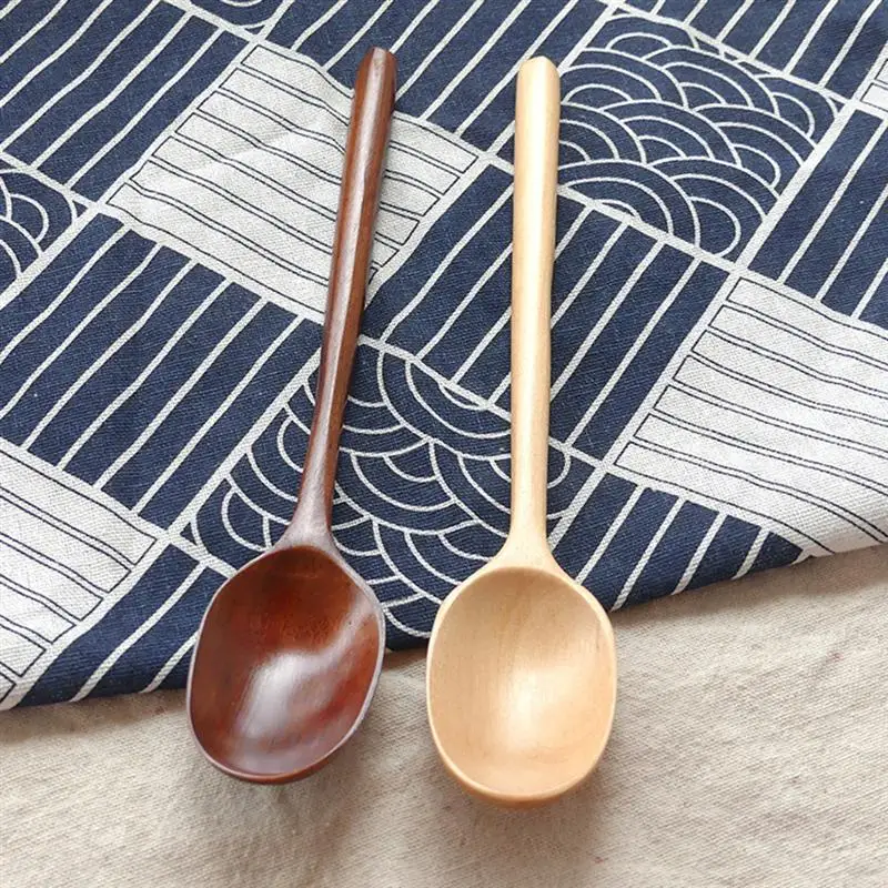 Ложка деревянная с длинной ручкой набор для супа кофе деревянные ложки