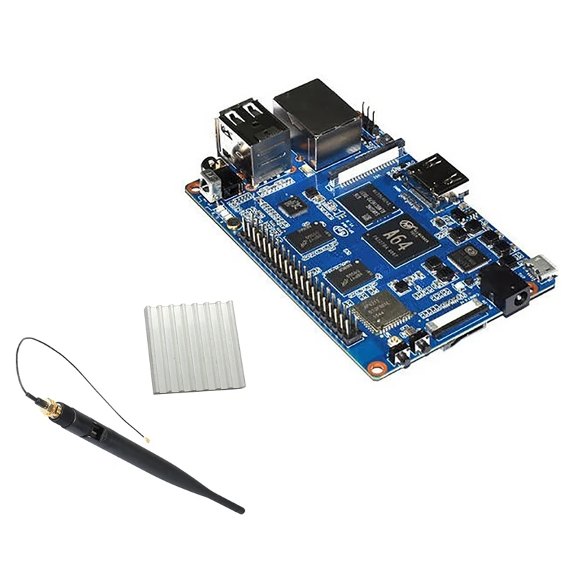 

Материнская плата с открытым исходным кодом Для Banana Pi BPI M64 + антенна + радиатор 2G DDR3 + 8G EMMC Quad Core A64 64-Bit материнская плата