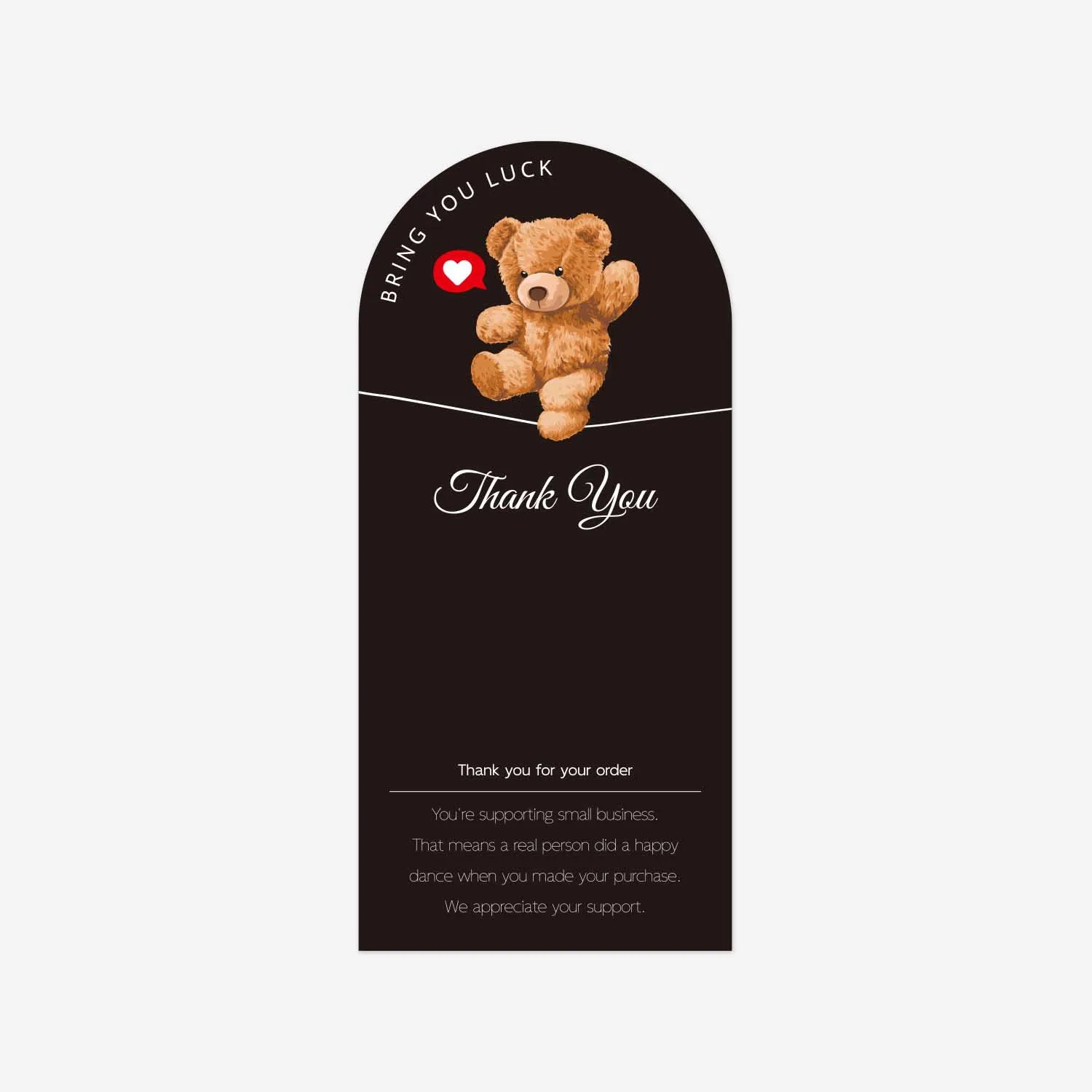 

Наклейки с медведем "Thank You", 20-50 шт.