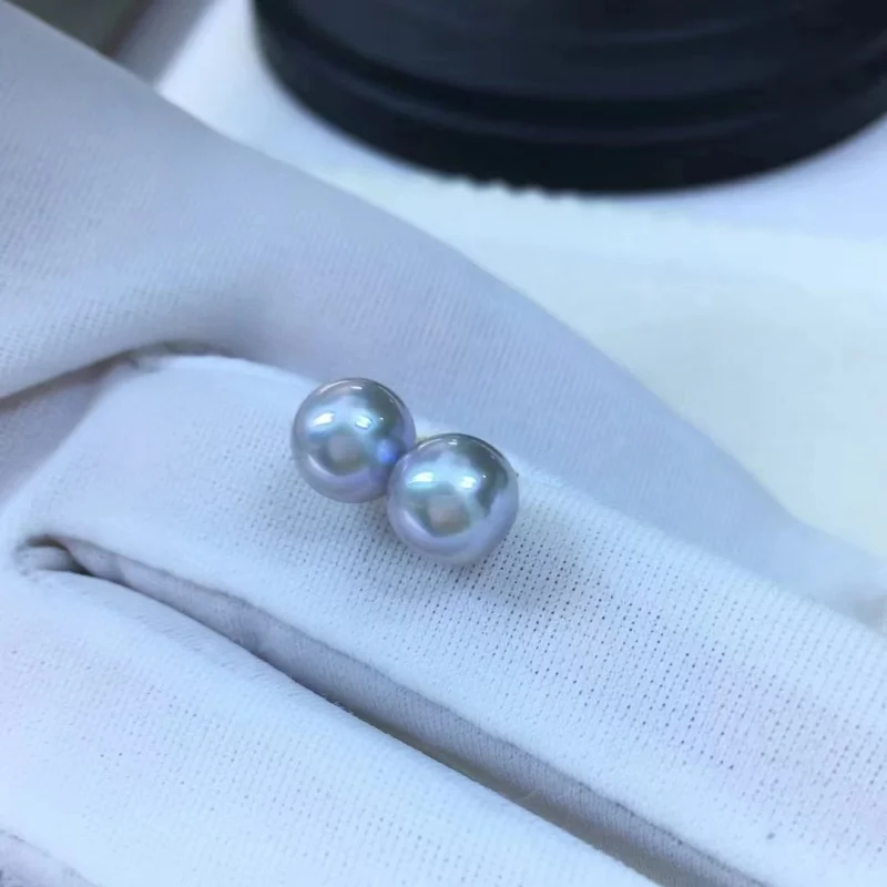 Натуральная морская вода Akoya серый жемчуг 4А высокий блеск безупречный модный