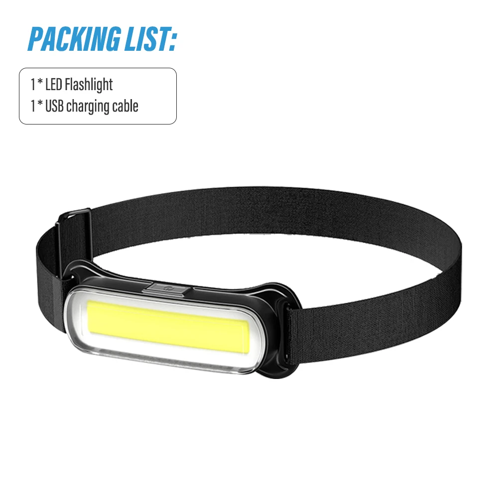 

Портативный налобный фонарь T-198 COB