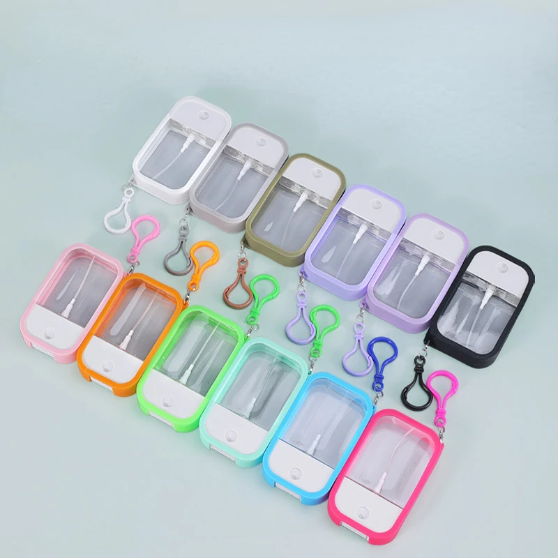

50ML Card Spray Bottle Perfume Hand Sanitizer Alcohol Bottles Refillable Bottle Press Portable Sub-bottling Cosmetic Tool