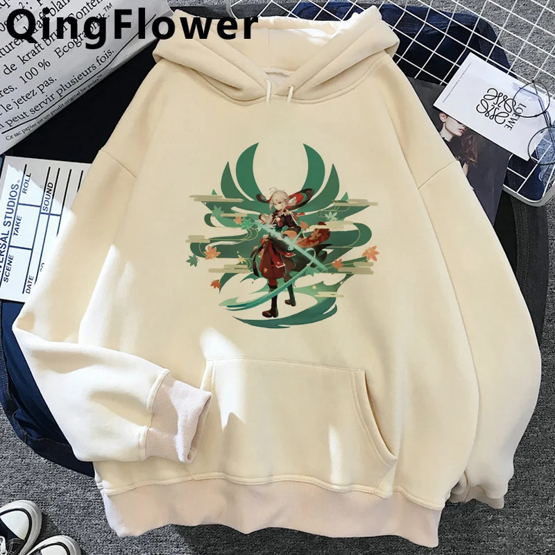 

Game Genshin Impact Hu Tao Xiao Kaedehara Kazuha hoodies Oversized streetwear graphic y2k aesthetic sweatshirts Ulzzang grunge