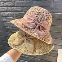 2022 new summer hats for womens girls straw hat solid zonneklep sun protaction cap luxury brands seaside beach casual fashion