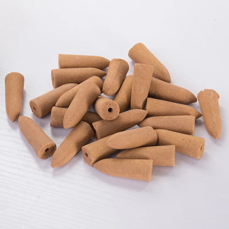 48 PCS Backflow Incense Cones Wromwood Plant Aromatherapy Incense Cones Aromatic Smell For Home Office Tea House