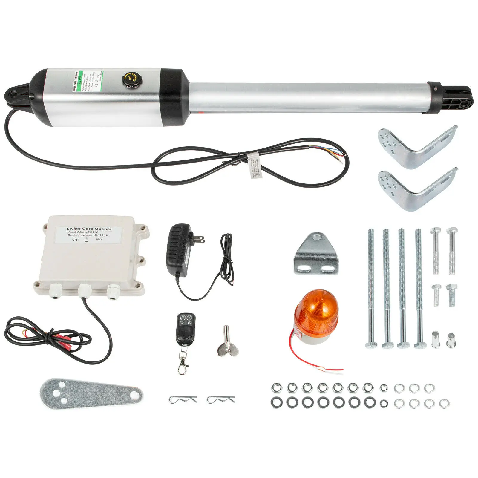 

Automatic Arm Single Swing Gate Opener Gate Up to 551 lb DC Motor Remote Control