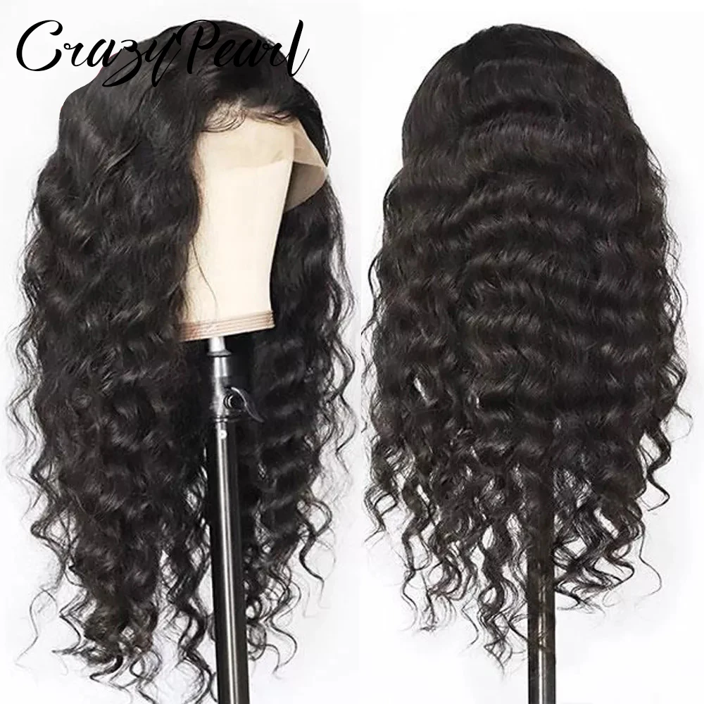 Фото Парик из натуральных волос 13X6 Loose Wave HD Lace Front, плотность 210, 100% натуральные человеческие волосы, 15A, парик Loose Deep Wave, предварительно проработанный, с эффектом натуральной линии роста волос №2