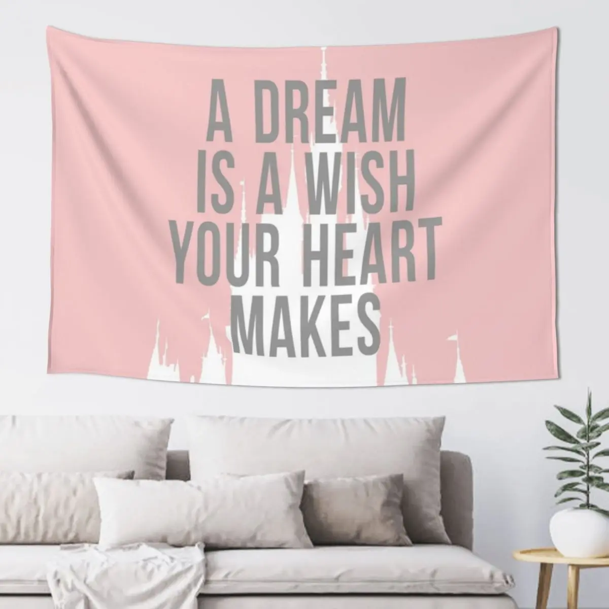 Мечта-желание с вашим сердцем делает ювелирный розовый гобелен декоративные