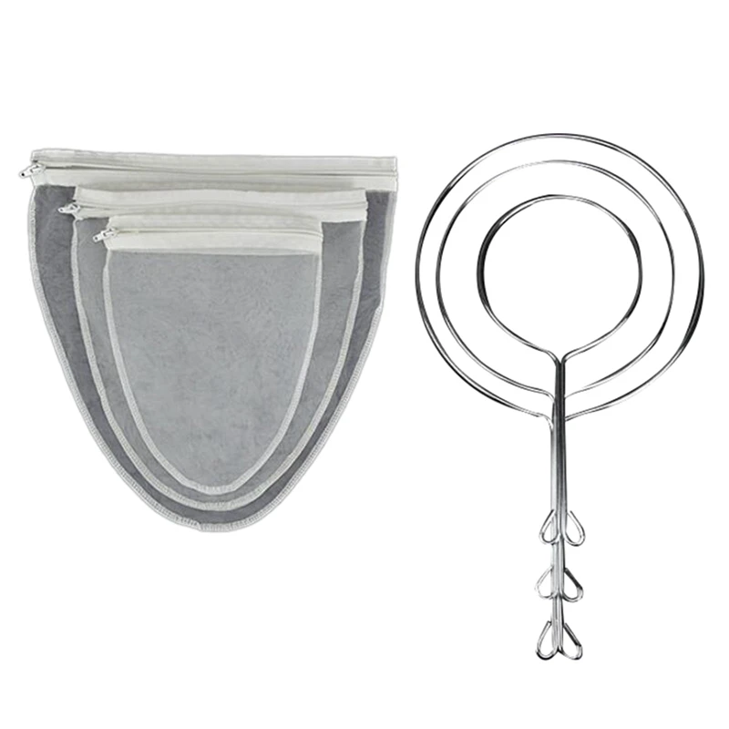 

3Pcs Reusable Coffee Milk Strainer Bag Tea Coffee Juices Filter Cheese Mesh Cloth, Pull Tea Bag Filter Cloth