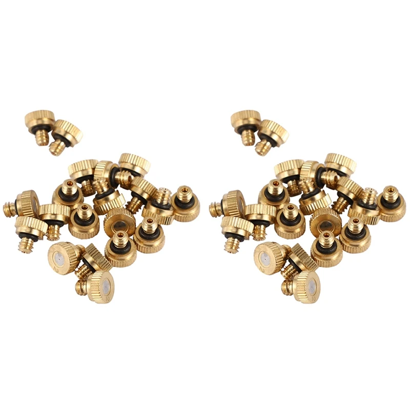 

40Pcs Fog Mist Nozzle,Low Pressure Mist Cooling Nozzle,Misting Nozzles Orifice 0.2Mm