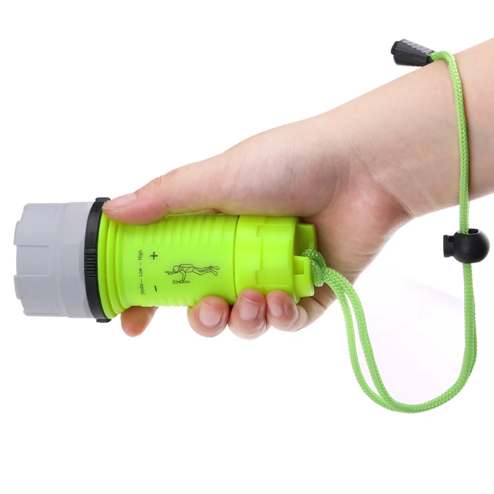 

Waterproof Strong Light LED Scuba Diving Underwater Flashlight Torch Lamp More Than 50 Meters Effective Distance Bright LED