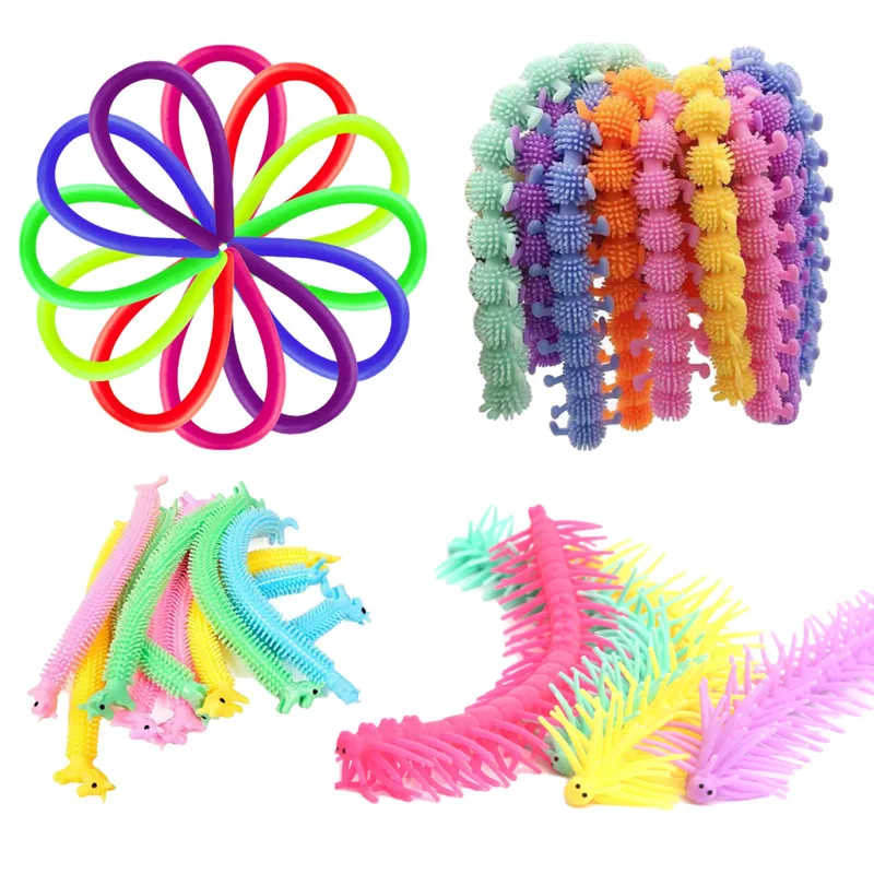 

Funny Worm Noodle Stretch String TPR Rope Anti Stress Toys String Fidget Autism Vent Toys Decompression Toy Sqishy Toy
