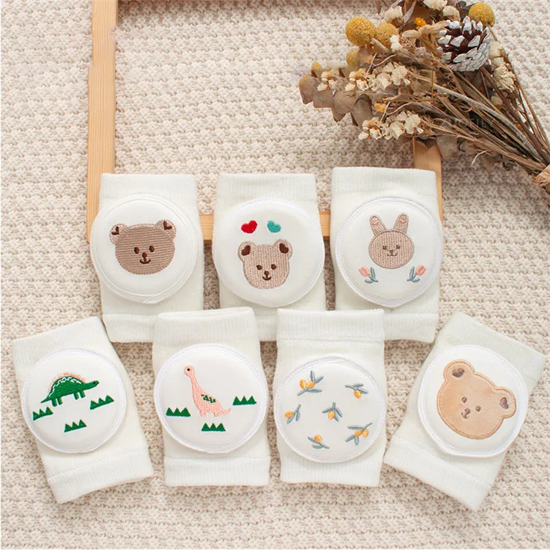 

ZK40 Children's Crawling Elbow Toddler Baby Knee Guard Safety Cotton Baby Knee Guard Leg Pad Toddler Anti-fall Knee Guard