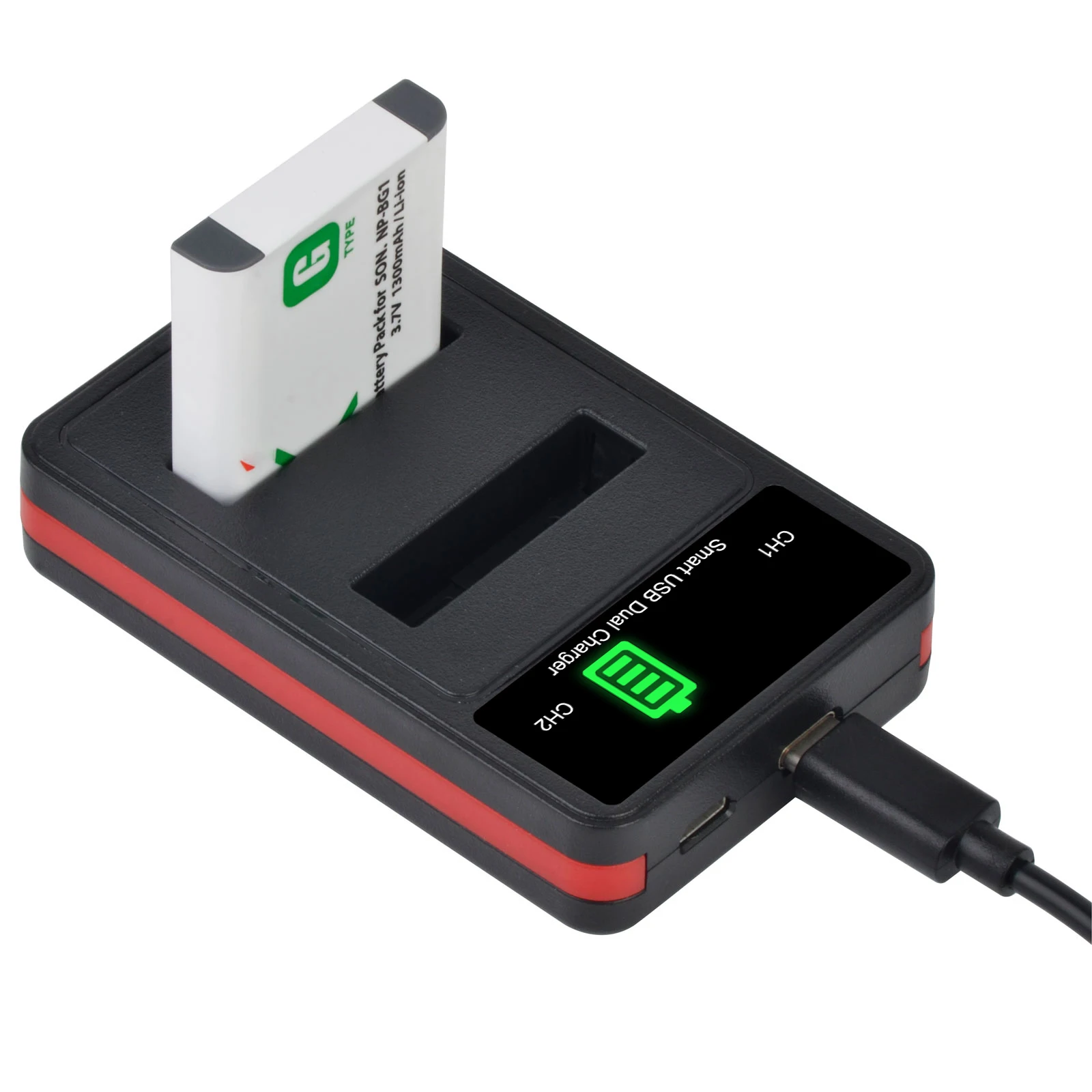 DuraPro NP-BG1 NP-FG1 Battery + LED Dual Charger для Sony Cyber-Shot DSC-W100 DSC-WX1 DSC-H50 DSC-H55 DSC-H7