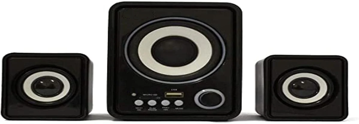 

SUBWOOFER BLUETOOTH CAIXA DE SOM HOME THEATER PORTATIL COM USB SD 5W preto