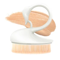 dolovemk foundation brush for liquid makeup premium dense bristle flat top kabuki blending buffing stippling brush swan makeup