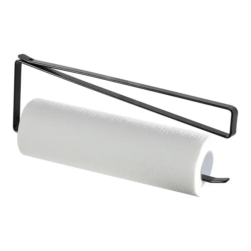 

Stainless Steel Paper Towel Holder Punch Free Iron Under Counter Roll Paper Stand Space Saving Wall Mounted Tissue Hanger