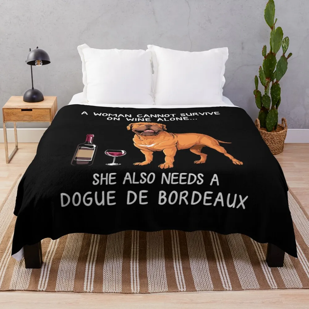 

Dogue Бордо и вино, забавное одеяло для собак, тяжелый одеяло, одеяло для волос