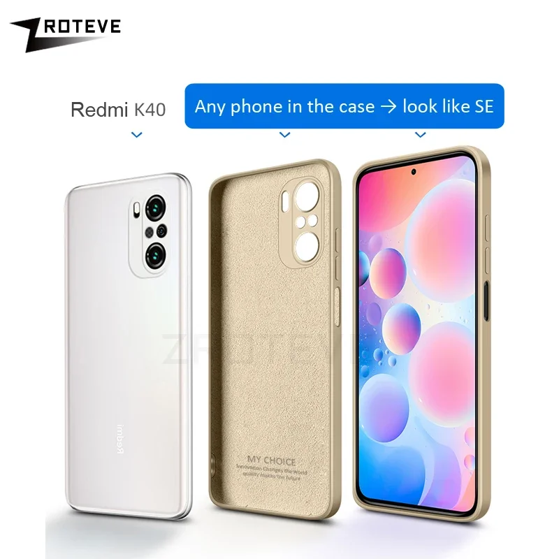 Для PocoF3 Чехол ZROTEVE Silky Liquid Silicone Soft Cover Xiaomi Poco F3 F5 X5 Pro 5G Xiomi Mi Pocophone X3 X4 F4 GT Чехлы