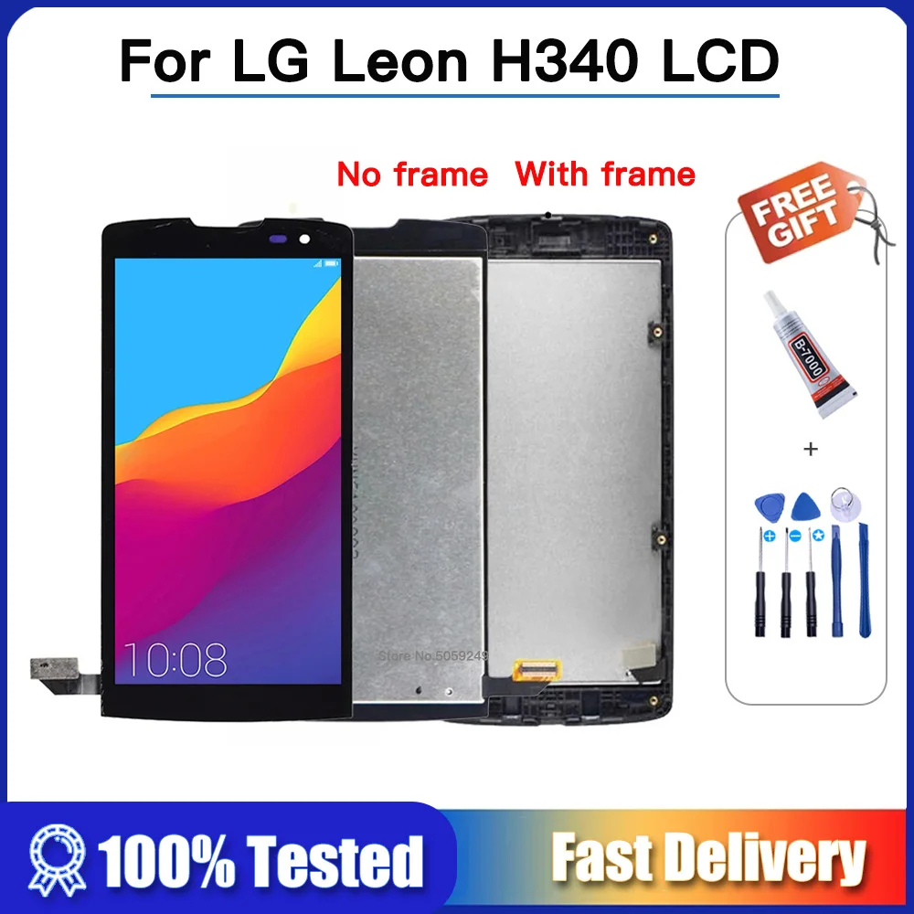 ЖК-дисплей 4 5 дюйма для LG Leon H340 h320 h324 H340N H326 MS345 C50 |