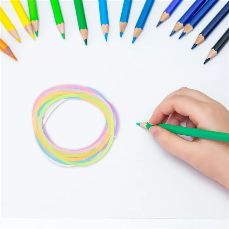 

50pcs Jelly Wristband Party Favors Glow in the Dark Bracelet Silicone Hair Ties Silicone Jelly Bracelets Party Favors