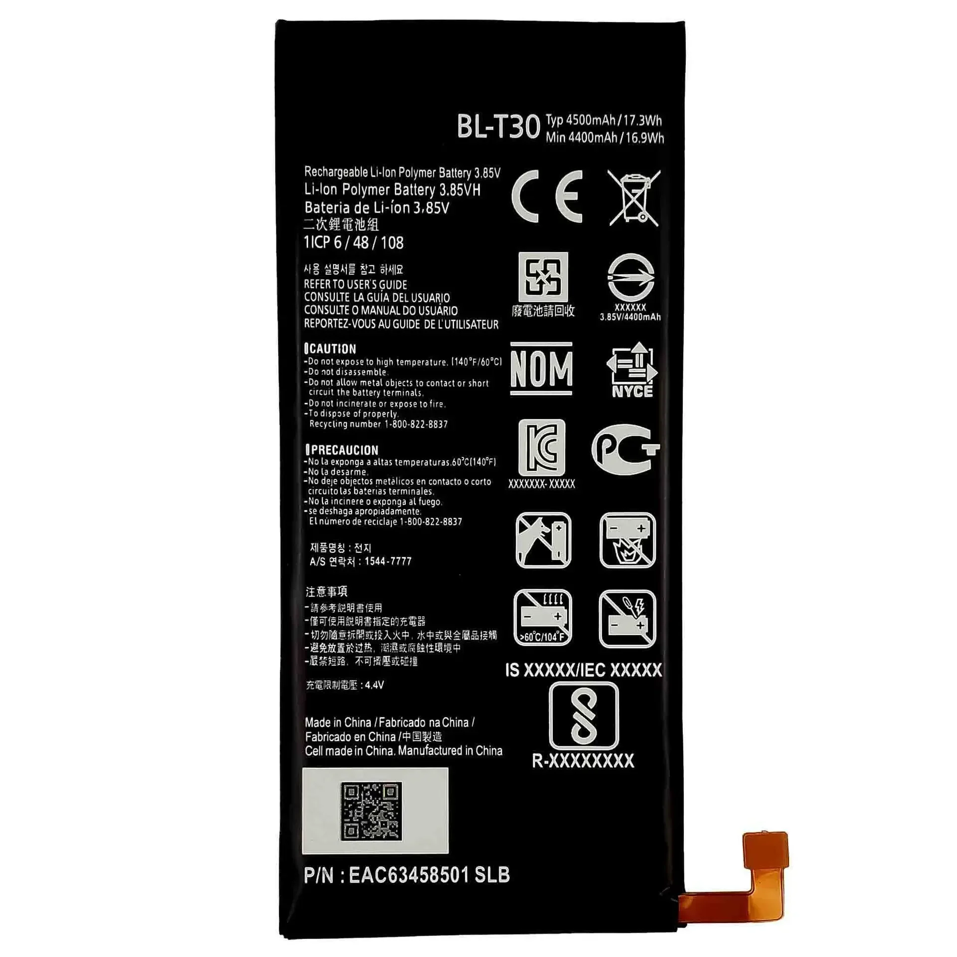 Сменный аккумулятор BL-T30 для LG X Power 2 M320F M322 M320TV Fiesta L63BL BLT30 высококачественные