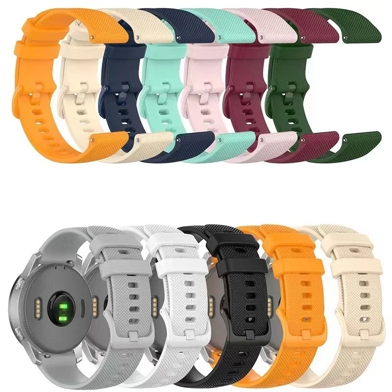 

18 20 22mm Strap Garmin Vivoactive 3 Venu 2 SQ Vivoactive 4 4S Forerunner 645 Silicone Strap Strap Accessories Original Strap