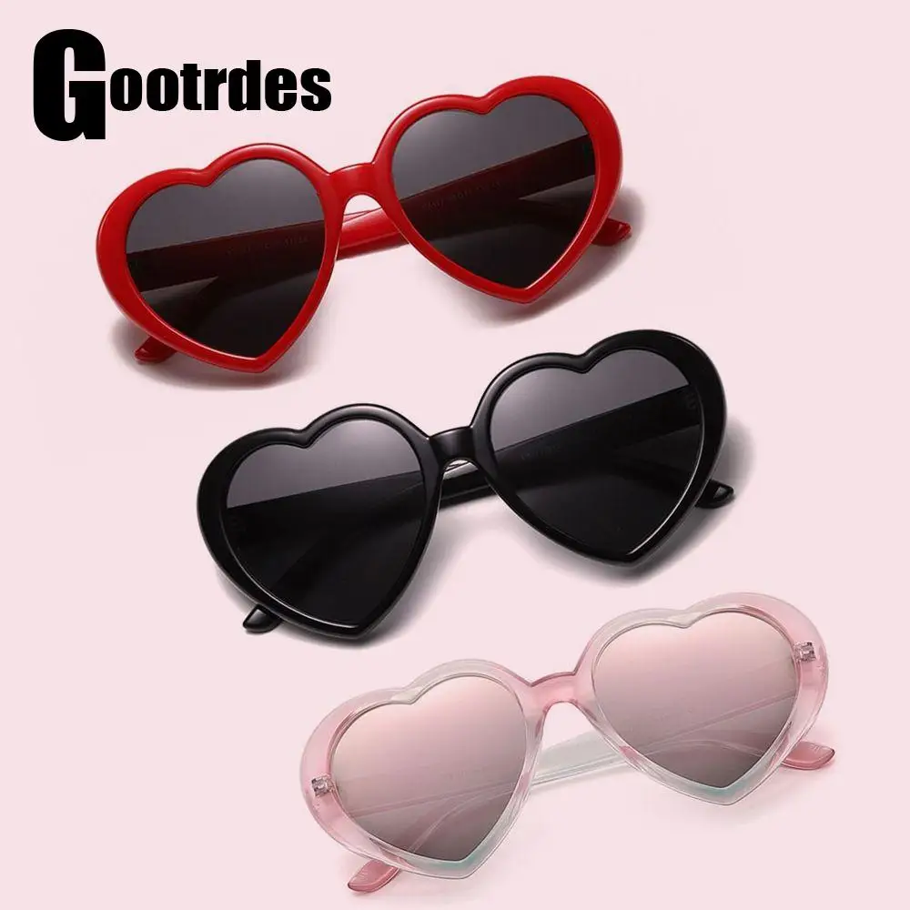 

Летние поляризованные солнцезащитные очки для женщин, конфетные цвета, очки с сердечками, забавные пляжные аксессуары, модные солнцезащитные очки с защелкой для улицы