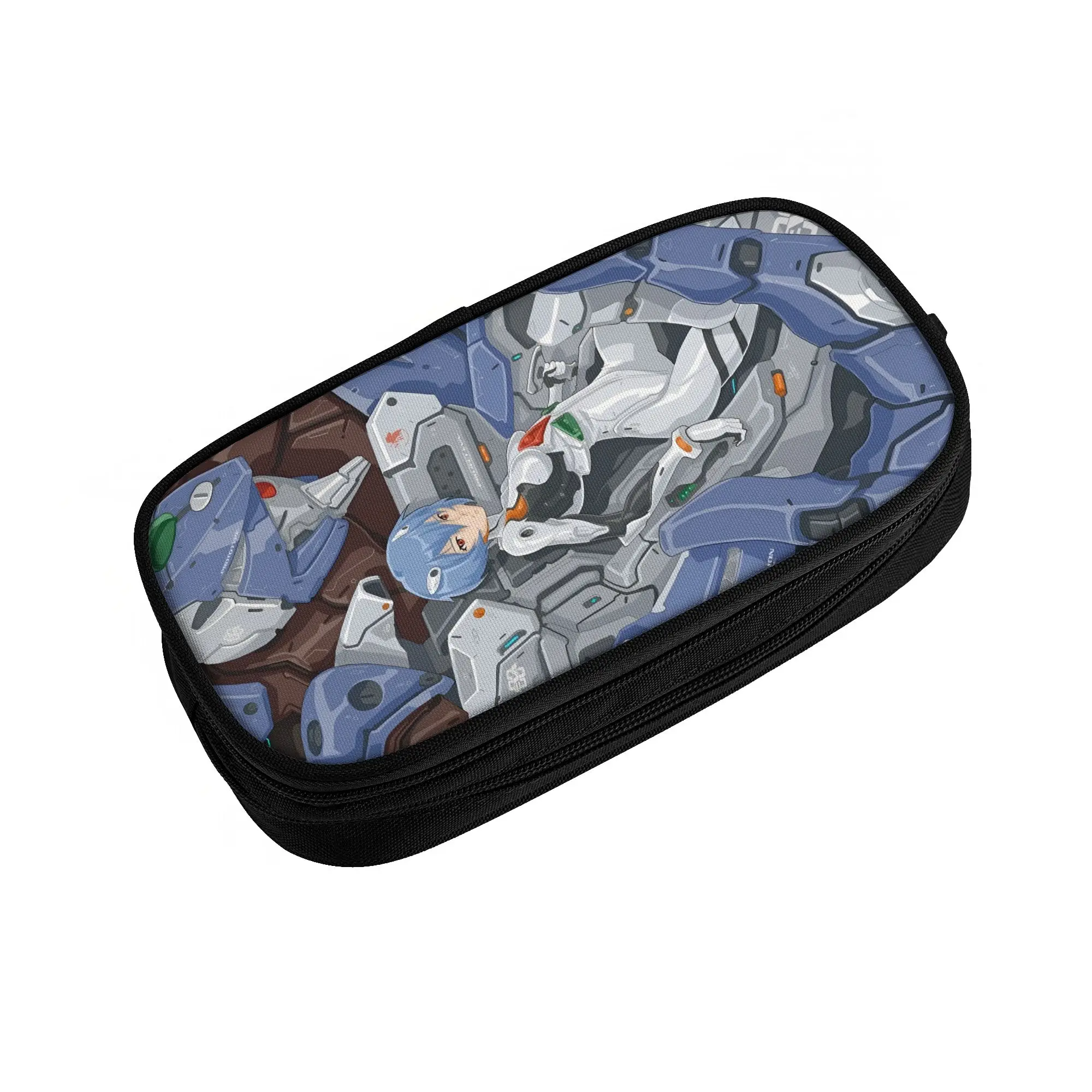 Фото Пенал Custom E-Evangelions в корейском стиле для мальчиков и девочек, большой вместимости, в стиле меха, с анимационным дизайном «День Судного дня», для студентов, канцелярские принадлежности №2