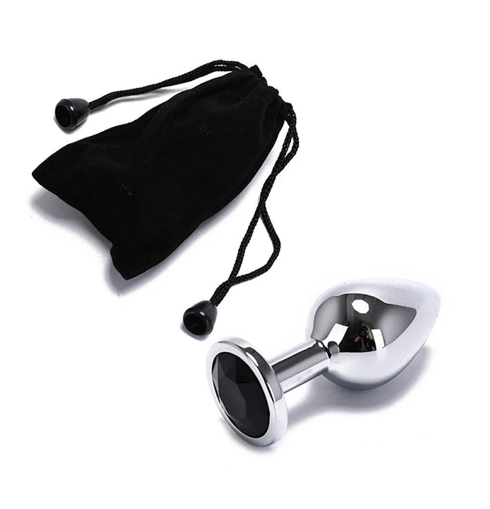 Анальная пробка секс-игрушки из нержавеющей стали гладкая хвост Кристалл