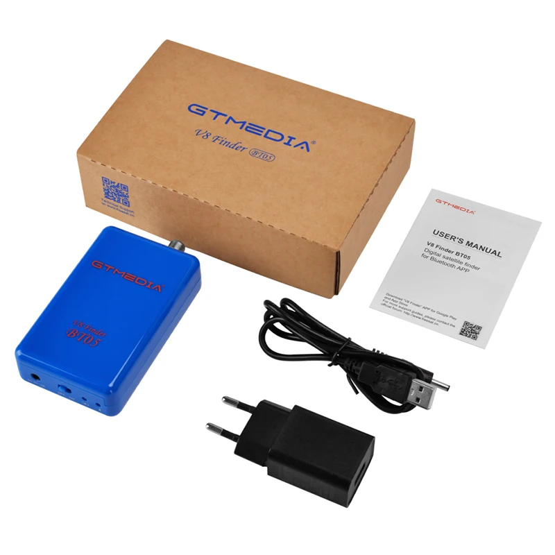 Спутниковый ресивер GTMedia V8 Finder BT05 DVB S2 Satfinder для Android IOS Bluetooth 1080P цифровой