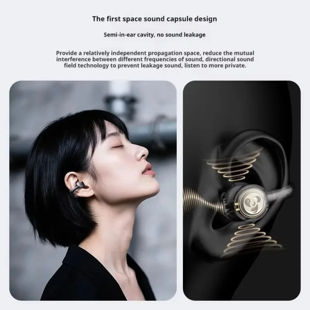 Фото Беспроводные Bluetooth-наушники Black Shark T19 с шумоподавлением, длительный срок службы батареи, легкие открытые игровые наушники с низкой задержкой на заказ №4