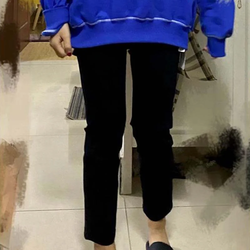 

Women Jeans Denim Pants Trousers Skinny Slim Y2k 2022 High Waist Full Length Clothing Straight Girls Trousers Woman