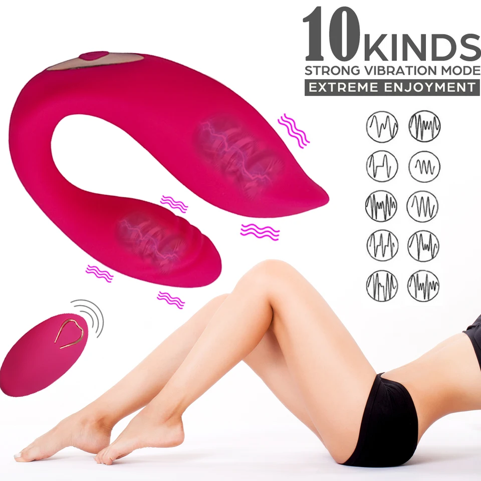 Распродажа беспроводной вибратор для женщин Стимулятор точки G клитора Двойные