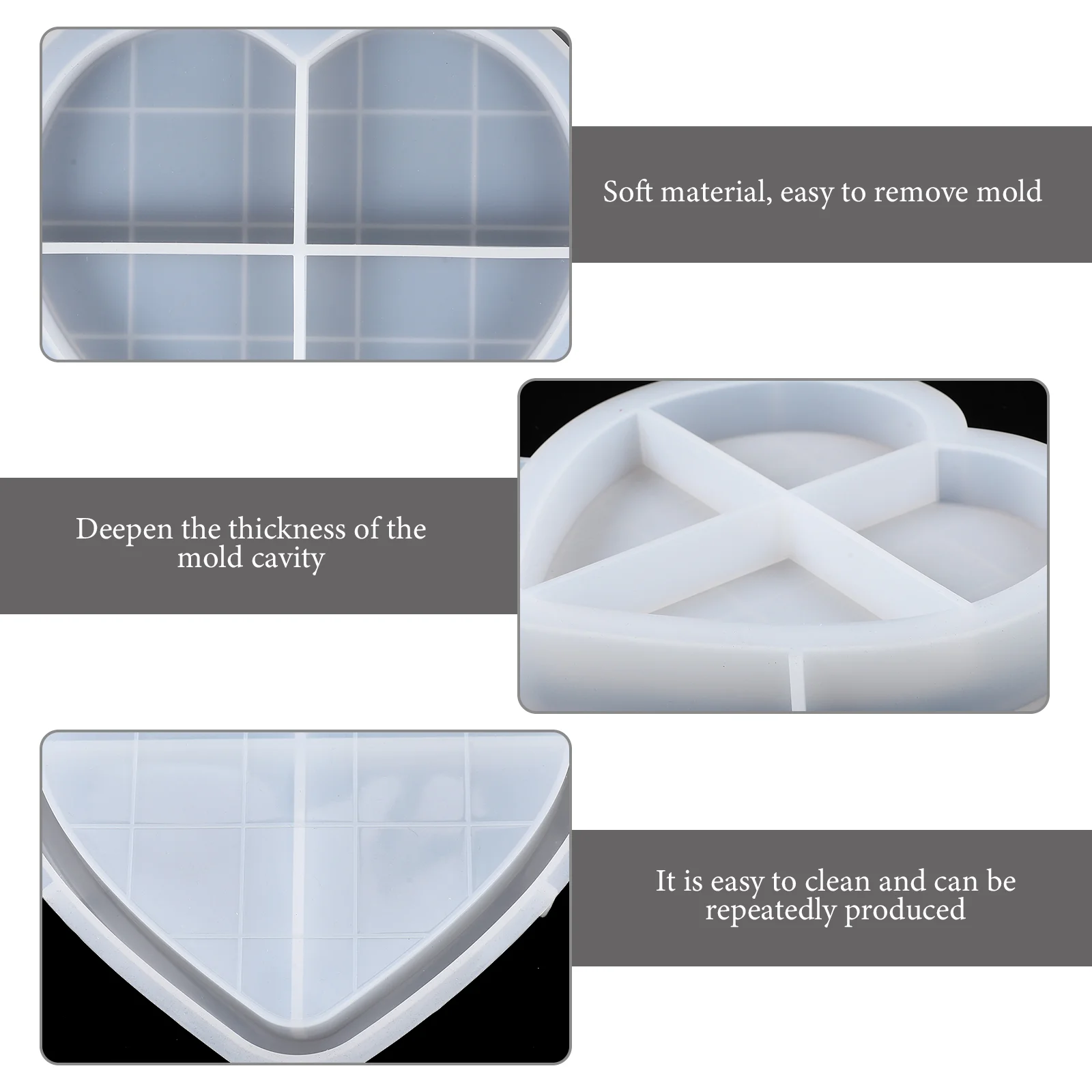 De Para Gelatinas форма для поддонов комод лоток хранения DIY люкс безделушка литья посуды