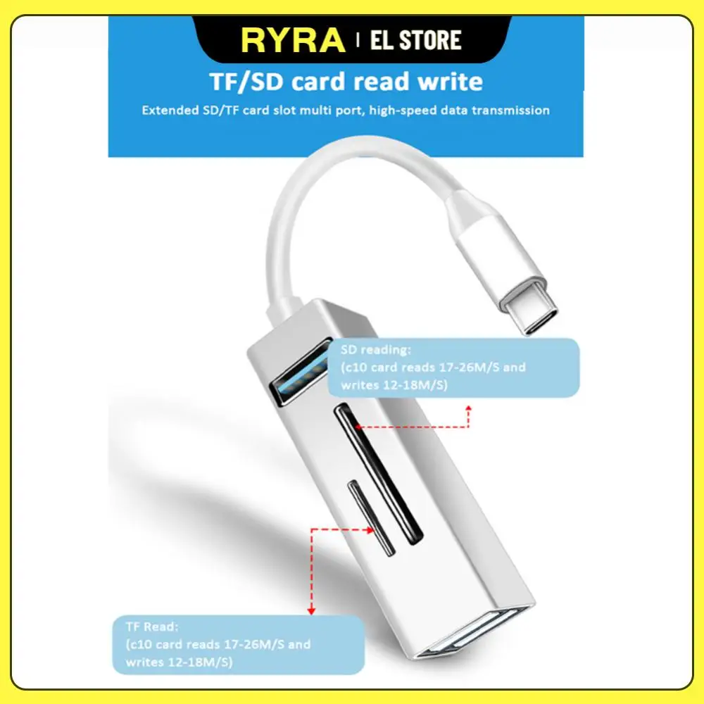

Устройство для чтения Micro USB/TF/SD карт памяти, с USB 3,0 на Type C