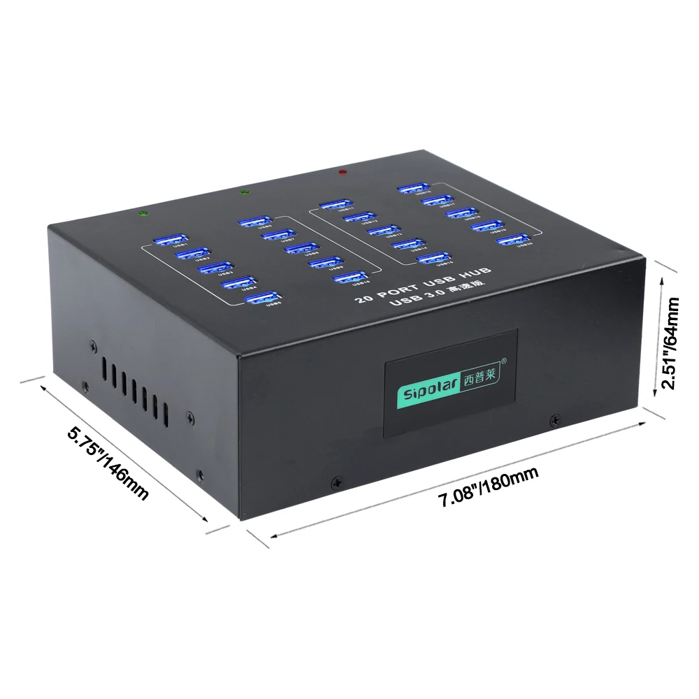 

sipolar A-213P industrial 20 port usb 3.0 hub for pc tablet mobile charging cabinet with 110-240V power adapter