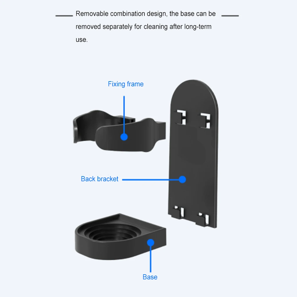 

Electric Shaver Holder Plastic Punch Free Shelf Storage Rack Door