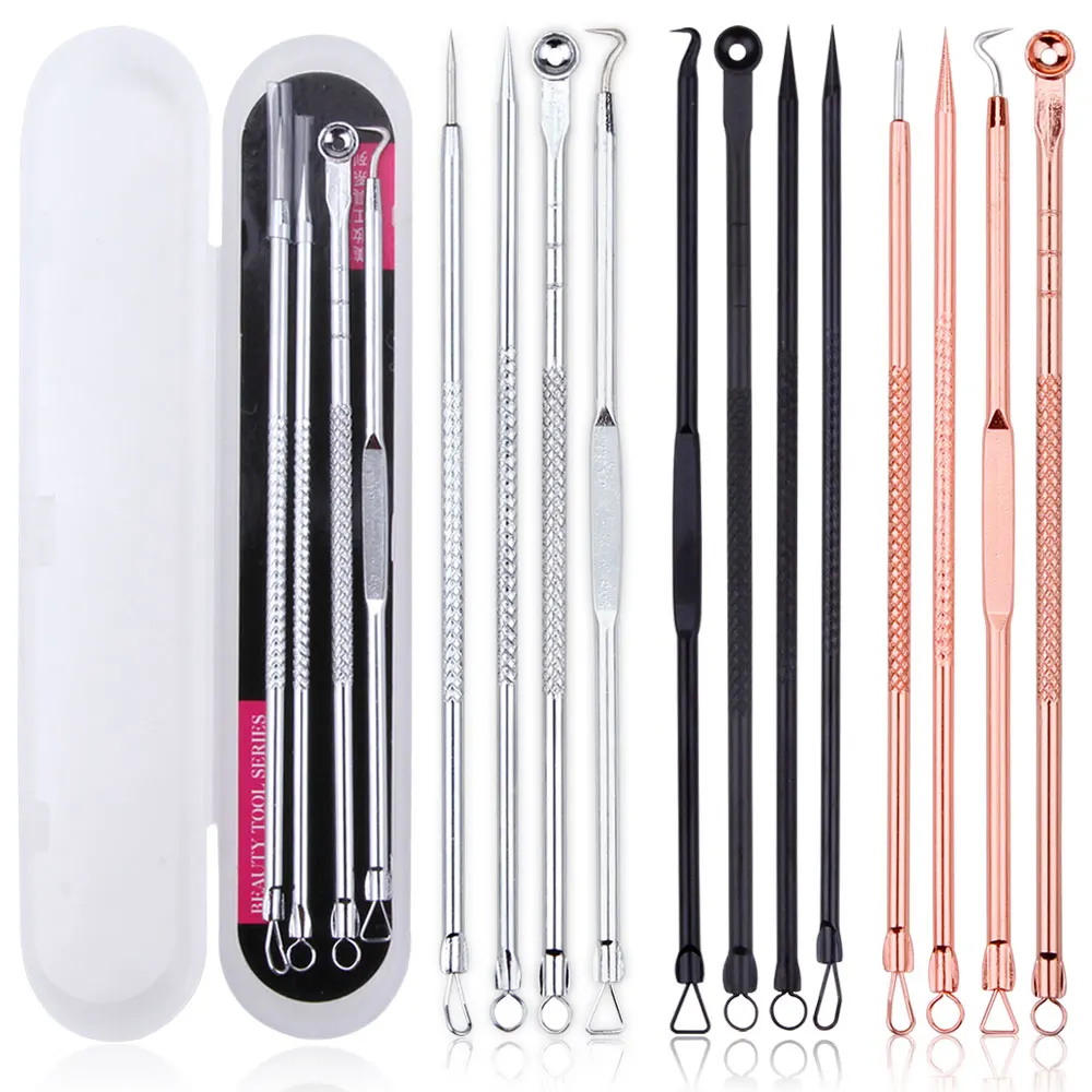 4 шт. иглы для удаления чёрных точек на лице |