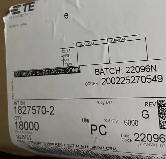 

TE CONNECTIVITY (TE） 1827570-2 Automobile connector, terminal, plug-in