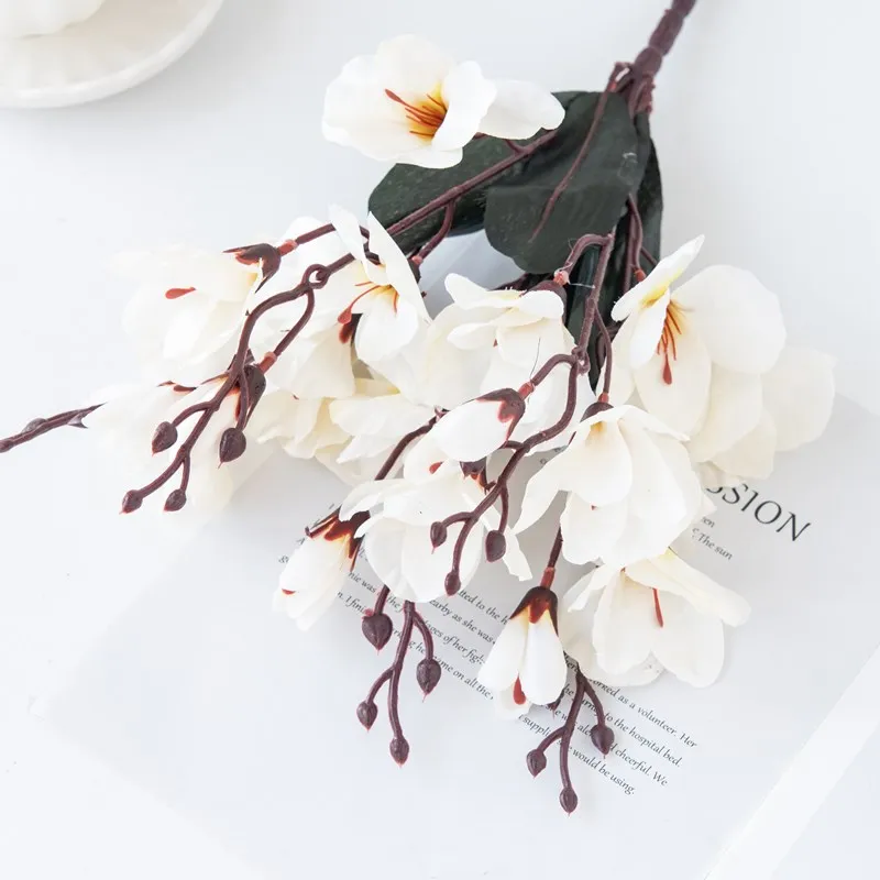 

Искусственные цветы магнолия 20 голов шелк smr